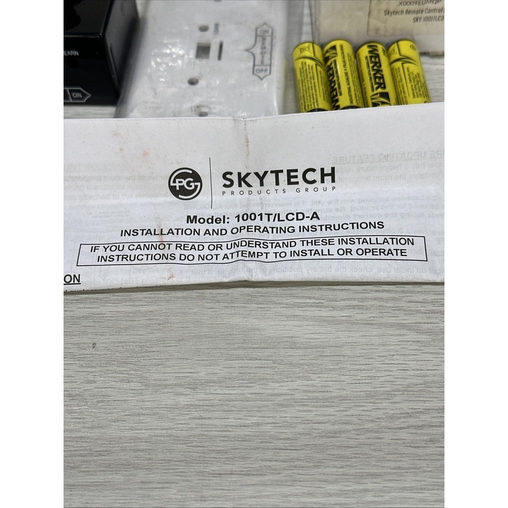 SKYTECH 1001T/LCD-A Timer On/Off Fireplace Remote Control Kit *Open Box* - Picture 9 of 9